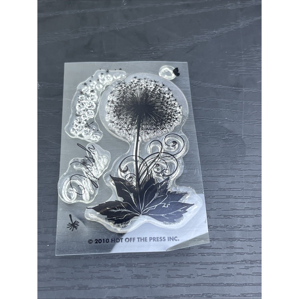 Hot Off The Press Dandelion Wish Embossing Stamp Card Making Craft Embosser